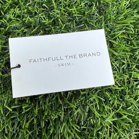 NWT Faithful The Brand High Waisted Chaumont. cheeky print boho bikini bottom XS - Picture 6 of 10